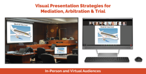 Visual Presentation Strategies for Mediation, Arbitration & Trial In-Person and Virtual Audiences